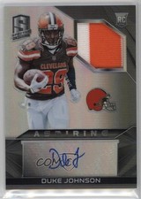2015 Panini Spectra Aspiring /75 Duke Johnson #AJA-DUJ Patch Auto 11ur