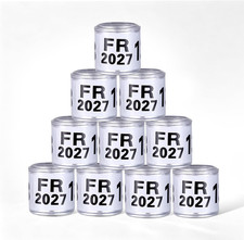 100Pcs Pigeon Leg Rings Aluminium Pigeonfoot Bands 2027 White 