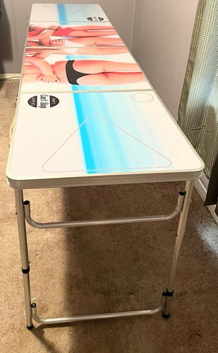 Can’t Stop Party Supplies 94.5” X 24” Fold Up Beer Pong Table