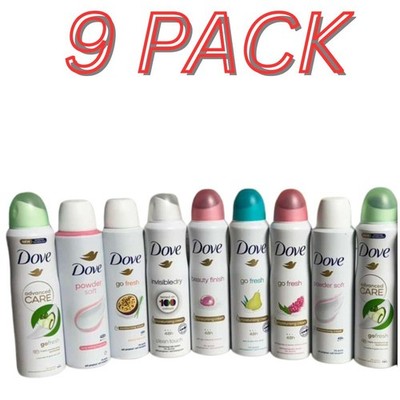 9 Pack Dove Women s Dry Antiperspirant Deodorant 150ML/5.07 FL OZ Assorted Scent