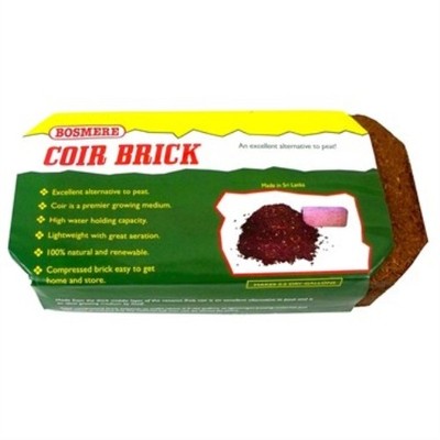 Bosmere Coir 22oz Compressed Brick   Peat-Free Growing Medium   Makes 2.5 Gallon