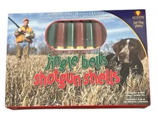 Jingle Bells Shotgun Shells Indoor/Outdoor Lights Xmas Tree Camper Man Cave