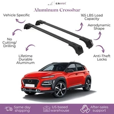 ERKUL Roof Rack Cross bars Fits Hyundai Kona 2018-2023 Fits Flush Rails OPEN-BOX