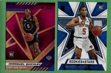 Immanuel Quickley ROOKIE LOT 2020-21 Chronicles XR 297 PINK + 660 base Raptors 