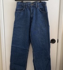 Ben Davis Carpenter Jeans Washed Indigo Denim Workwear Utility Pants Men&rsquo;s 34x30