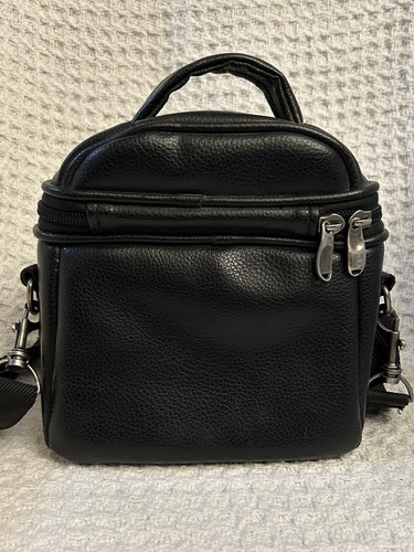 Icon Black Camera Bag with Shoulder Strap - Compact, Padded Multiple Compartment - Picture 5 of 6