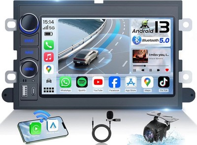 Car Stereo for Ford F150 2004-2008 Wireless CarPlay & Android Auto WiFi GPS 4+32