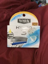 Schick Hydro 3 Men's Razor Blade Refills 4 Cartridges - New
