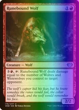 MTG Magic the Gathering Runebound Wolf (176/596) Innistrad Crimson Vow LP FOIL