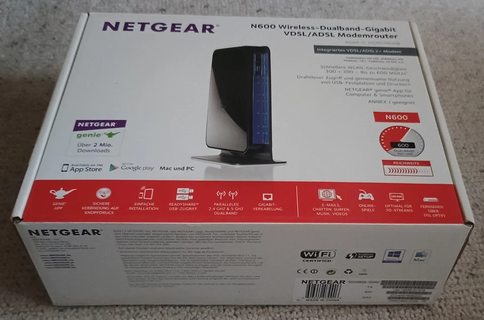 Netgear N600 DGND3800B VDSL/ADSL2+ Modemrouter - Bild 3 von 3