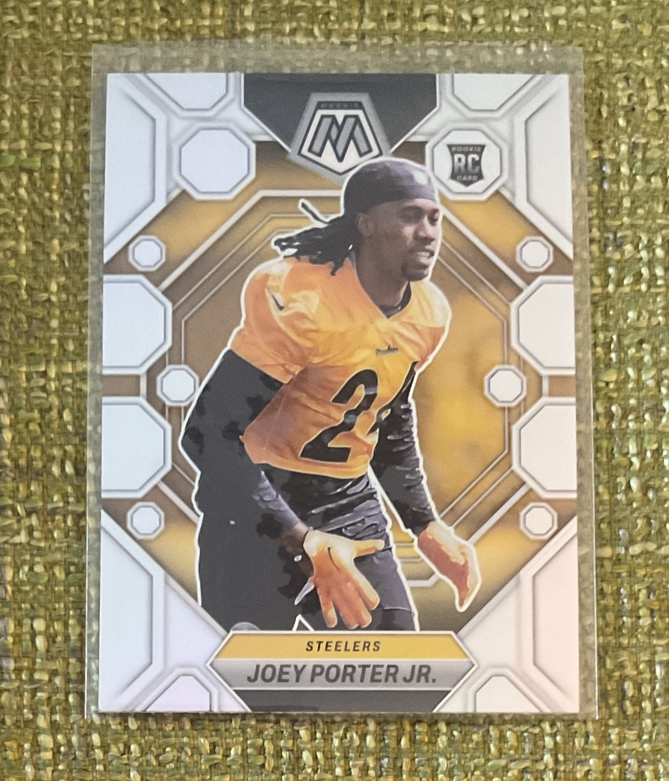 Joey Porter Jr. RC Silver Prizm 2023 Panini Mosaic #335 Pittsburgh Steelers