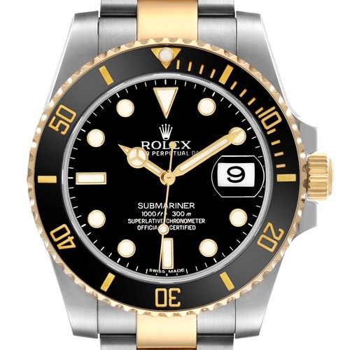 Rolex Submariner Steel Yellow Gold Mens Watch 116613