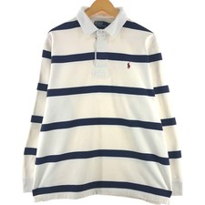 Used Ralph Lauren POLO by Ralph Lauren Custom Fit Striped Pattern Long Sleev...