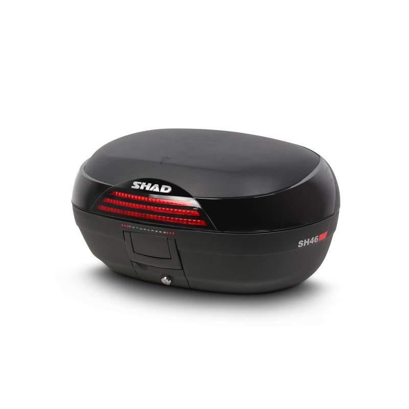 Top case SHAD SH46 noir rigide, volume 46L et charge utile de 6kg