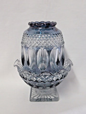 VTG. WESTMORELAND WAKEFIELD BLUE GLASS FAIRY LAMP