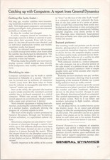 General Dynamics Catching up with Computers Vintage Magazine Ad 1966