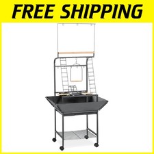Small Parrot Playstand with Wheels  Perches
