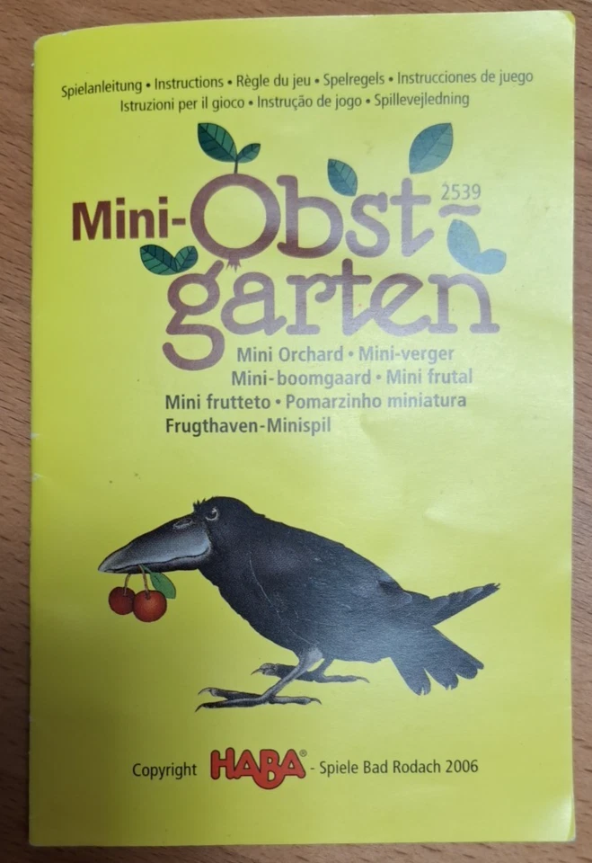 Mini-Obstgarten, Haba No 2539, Spiel in Metallbox, vollständig und top Zustand  - Bild 4 von 4
