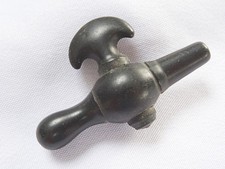 Antique Vulcanite Tap Faucet Pharmacy Black Hard Medical Apothecary c1890