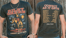 Riley Green 2026 Tour T-Shirt Cowboy As It Gets Two Sided Reprint