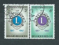 Belgique - Courrier 1966 Yvert 1404/5 Utilisé Lions