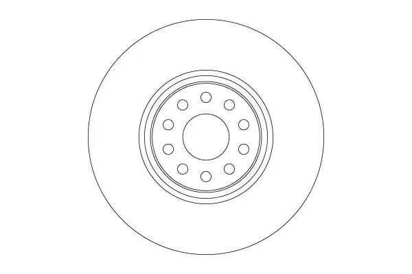 Trw Noir Disque De Frein Df6733s Volkswagen - Image 2