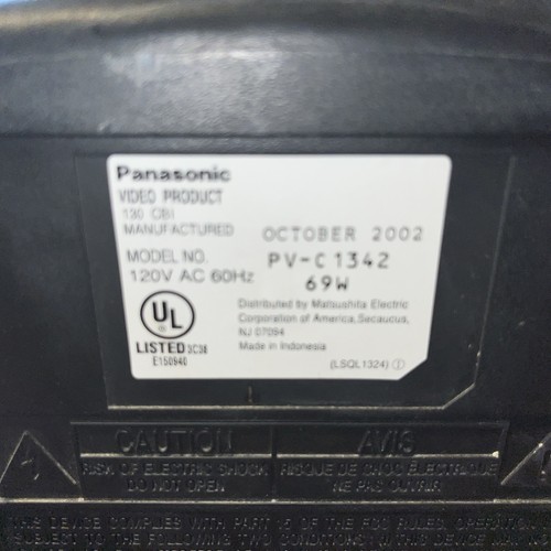 Panasonic PV-C1342 13" CRT TV VCR/VHS Combo Player Retro Gaming No Remote - Picture 5 of 5