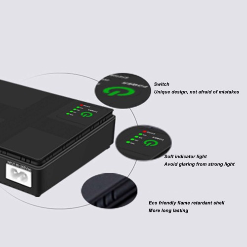 UPS Battery Backup 5V 9V 12V 2A POE Output Uninterruptible Power Supply - Picture 22 of 24
