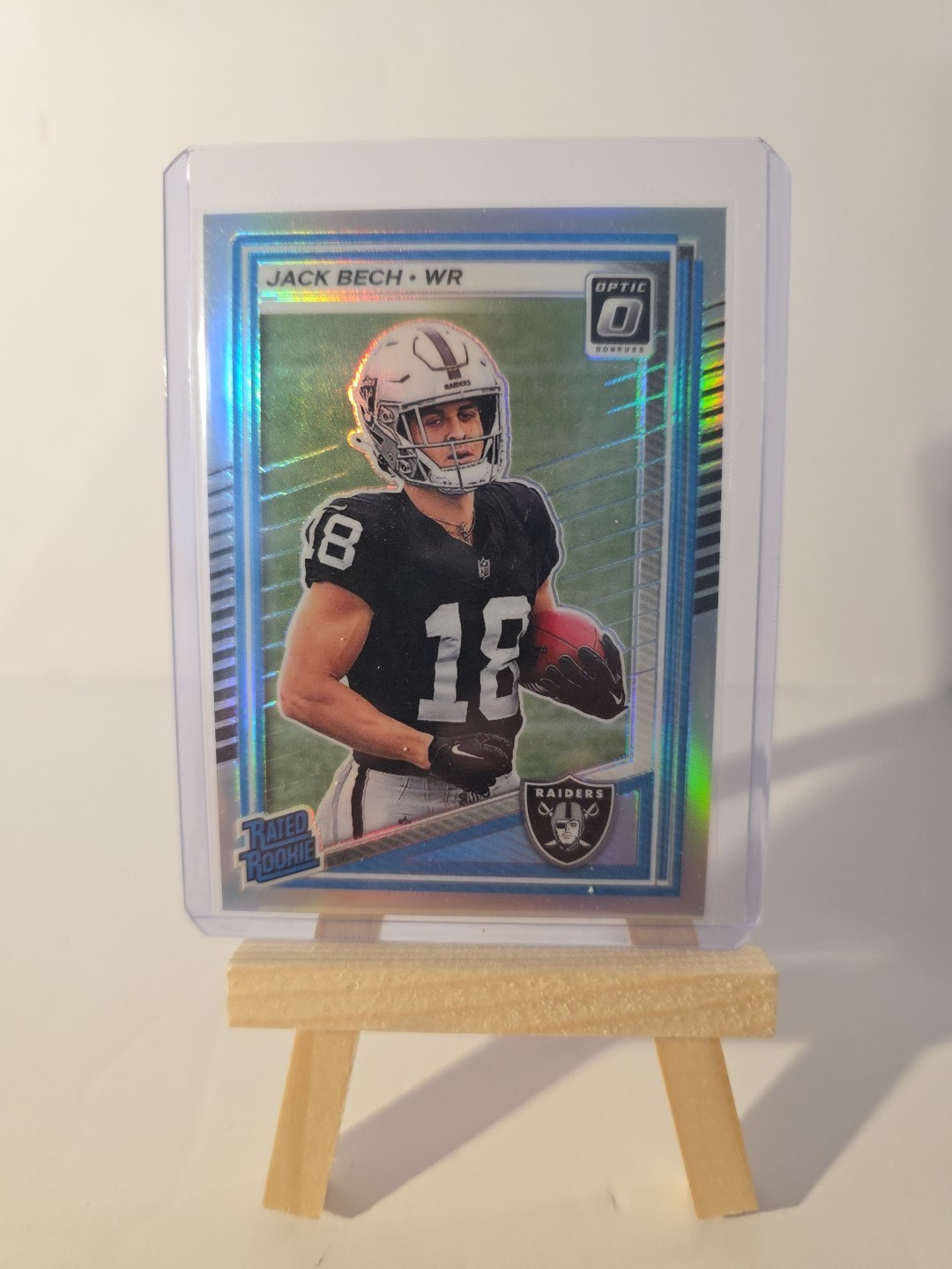 2025 Panini Donruss - Rated Rookie Jack Bech #320 Optic Preview Holo Prizm (RC)