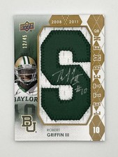 ROBERT GRIFFIN III 2012 Upper Deck Lettermen RC AUTO 