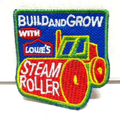 #ad #ad Lowe’s Build and Grow Patch Steam Roller Merit Badge Embroidered $5.95