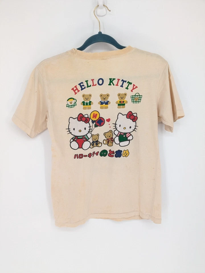 Camiseta De Colección Hello Kitty Niños L Puntada Única Sanrio Japón Camiseta Gráfica Rara Foto 2 de 4