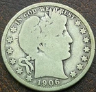 US 1906 Barber Half Dollar  **