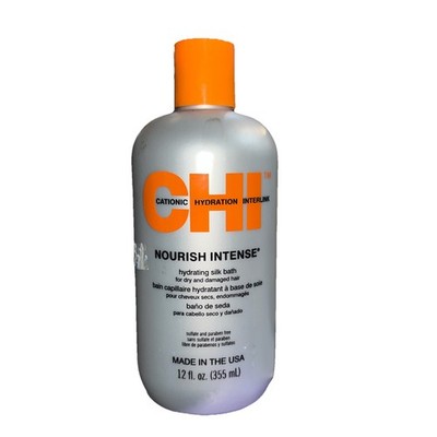 CHI Nourish Intense Hydrating Silk Bath Shampoo Dry Damaged Hair 12 Oz Sealed 