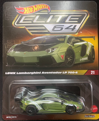 Hot Wheels Elite 64 LBWK Lamborghini Aventador LP 700-4, Sealed