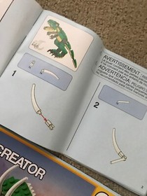 3 LEGO CREATOR DINOSAUR INSTRUCTION MANUALS #31058,