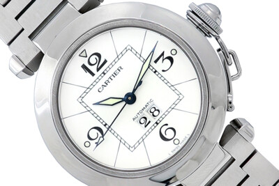 Cartier Pasha C 35MM Stainless Steel Watch Automatic *Must  display picture 3