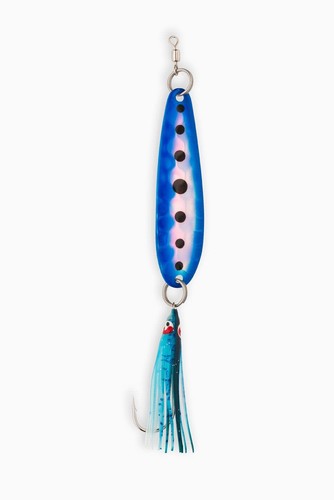 Cuchara de salmón McOmie's 4" cucharas brillantes con Hoochie (24 colores) - Imagen 5 de 48