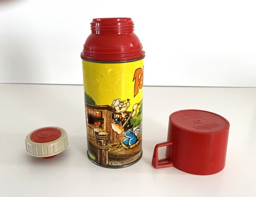 1964 Rare R10 Canadian issue Popeye Lunchbox Thermos set Canada Version Wow !!! - Picture 15 of 19