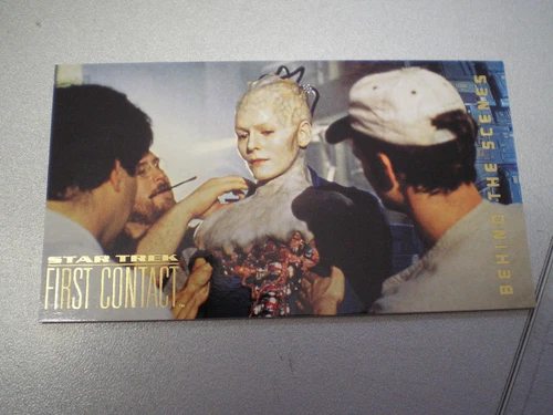 STAR TREK FIRST CONTACT TRADING CARD BEHIND THE SCENES N. BS7 - Fit for a Queen