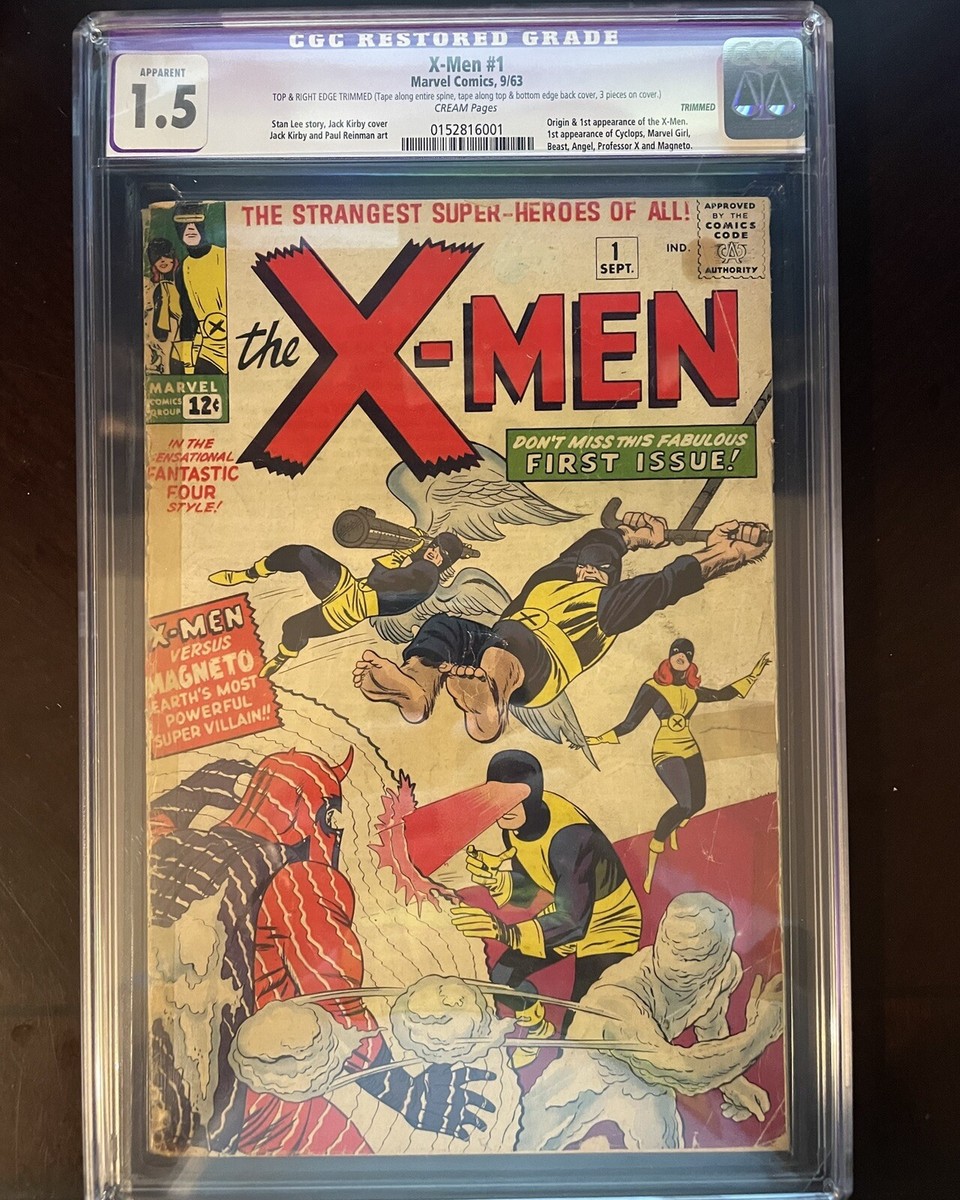 X-MEN #1 CGC 1.5 RESTORED ORIGIN + 1ST APPEARANCE OF X-MEN 1963 | eBay