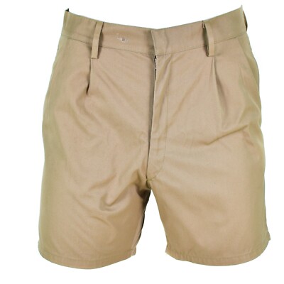 Genuine Italian army shorts Khaki Chino Military combat field