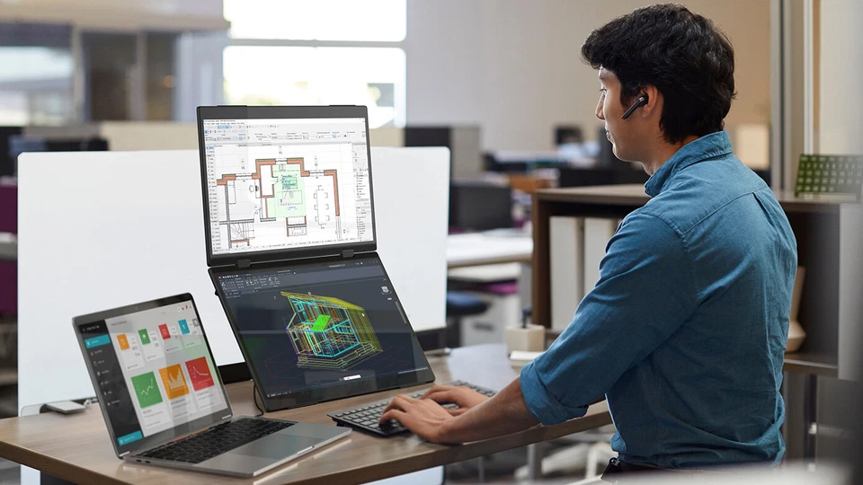 EVICIV Delta Pro Touch 16 Zoll Dual Tragbarer Monitore 2K Touchscreen mit Pen DE - Bild 4 von 4