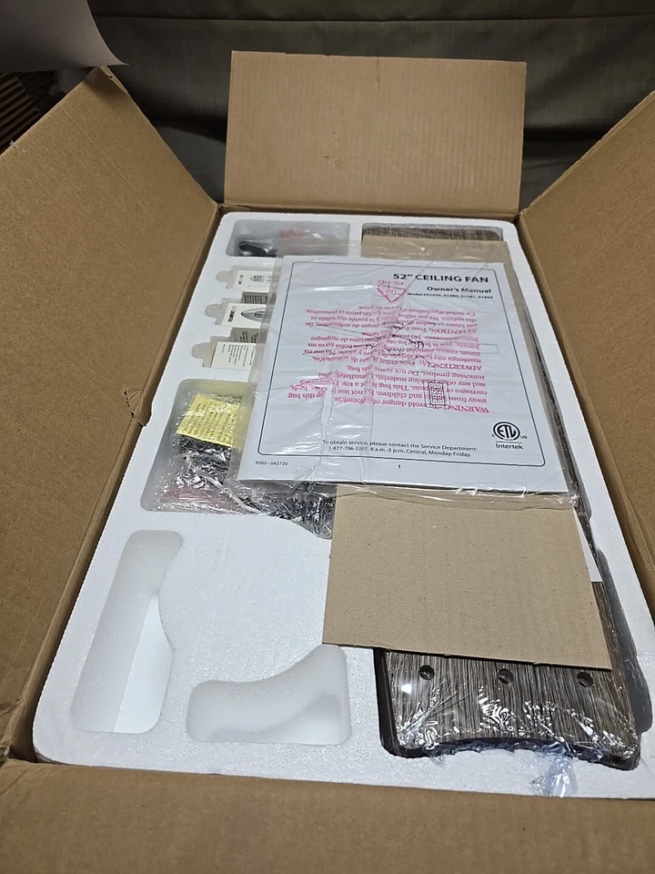 Prominence Home 52" Octavia Blue-Sapphire Remote Control Ceiling Fan, 5 Blades - Image 4 of 4