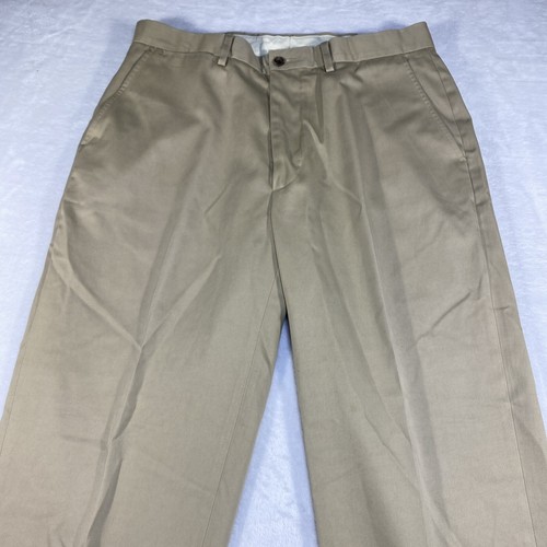 Polo Golf Ralph Lauren Pantaloni Chino Uomo 32x30 Flat Front Cachi Beige - Foto 3 di 20