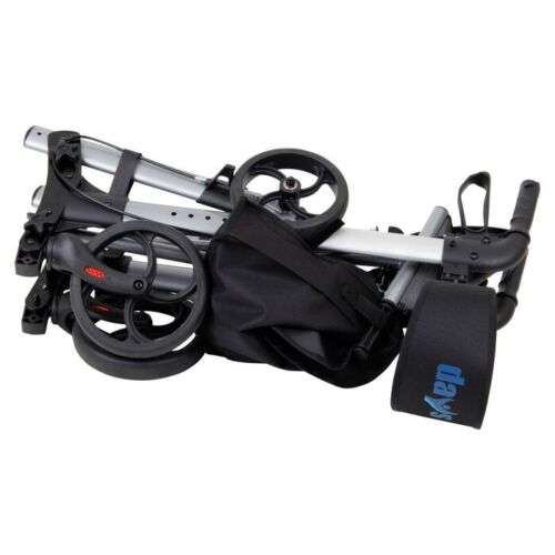 Days Deluxe Lightweight Rollator - Lockable Loop Brakes, Built-in Rest Seat - Picture 7 of 11