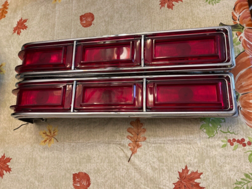 1966 CHEVY IMPALA TAILLIGHT ASSEMBLIES LH/RH GENUINE GM NICE CLEAN OEM - Picture 1 of 6
