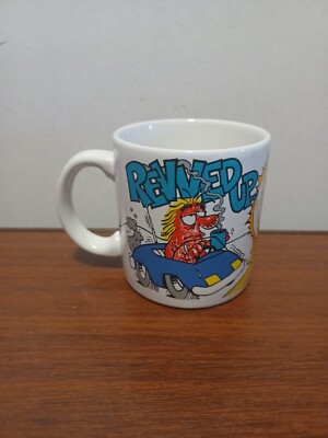 Vintage Three Cheers Applause 1989 Coffee Mug ''Revved up and Ready to Fly'' 