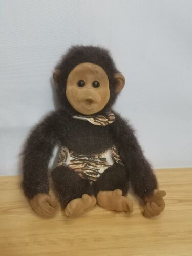 Vintage Hosung 12" Monkey / Chimp Soft Plush Toy With Squeaker  - Picture 1 of 5