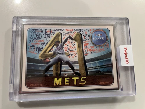 2021 Topps Project 70 604 Artist Proof /51 TOM SEAVER SIFF New York Mets AP SSP